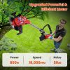 3 in 1 Electric Cordless Grass Wacker Battery Powered Grass Trimmer With Wheels Adjustable Head Extendable Length Rechargeable Lightweight Lawn Trimme