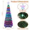 5.9FT 234Pcs LED Lights Collapsible Christmas Tree Light with Remote App Control IP65 Waterproof Customized Multi-Color Mode Timer Setting Work with A