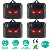 4Pcs Solar Predator Control Light Coyote Deterrent Deer Bird Repeller Lamp Animal Repellent for Garden Farm