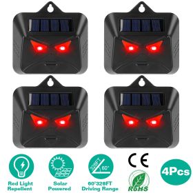 4Pcs Solar Predator Control Light Coyote Deterrent Deer Bird Repeller Lamp Animal Repellent for Garden Farm