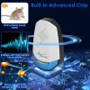 2 Pack Ultrasonic Pest Repeller with Night light Plug In Pest Mice Repellent Indoor Roach Bed Bug Mouse Rodent Mosquito Killer for Bedroom Garage Ware