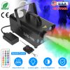 500W Fog Machine 2000CFM Colorful Smoke Machine with 8Pcs LEDs 5 Lighting Effects 3-Level Brightness
