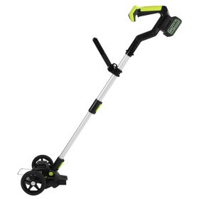 21V Electric Weed Edger Cordless String Trimmer Grass Mower Eater Bush Cutter with 16800RPM 2x 3000mAh Batteries 3.6-4.6FT Length 90° Rotatable Angle