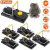 6Packs Mouse Traps Reusable Rat Rodent Killer Effective Pest Control Mouse Catcher Mice Snap Kill Trap