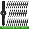 32Pcs Plastic Blades Replacement for Cordless Weed Trimmer