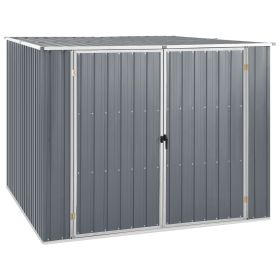 Garden Shed Gray 76.8"x78"x62.6" Galvanized Steel