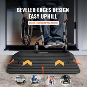 4" Rise Threshold Ramp, High Load Capacity Ramp for Doorways, Non-Slip Surface for Wheelchairs, Scooters, and Cars, Durable Ramp Solution