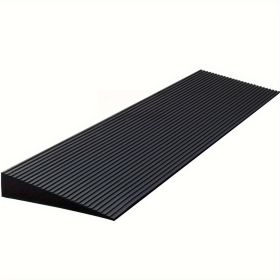 1.6 "high x 35.4" wide heavy duty rubber threshold ramps - non-slip cut dimension ramps for wheelchairs