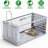 Single Door Rat Trap Cage Humane Rodent Trap Mouse Trap Indoor Outdoor for Small Rodents Mice Voles Hamsters