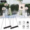 2 Pack Easel Stand for Display 61in Collapsible A Frame Tripod Easel Iron Alloy Drawing Stand with 2 Carry Bags for Wedding Poster Art Drawing Meeting