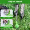 14Pcs Grass Trimmer Blades Accessories Weed Cutter Attachments 10Pcs 5.35In Plastic Blades 3Pcs 6In Stainless Steel Blades 1Pc 4In/6In Alloy Saw Blade
