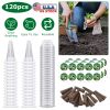 120Pcs Seed Pod Kit Hydroponic Garden Growing Containers Grow Anything Kit with 30Pcs Baskets 30Pcs Lids 30Pcs Sponged 30Pcs Stickers