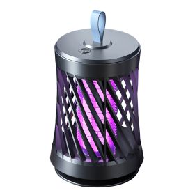 Rechargeable Mosquito Killer Lamp Bug Zapper with Night Light Strap Mosquito Catcher with Max 10594 Cubic Feet Range UV Light for Indoor Outdoor (Option: Grey)