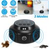 360° Ultrasonic Mice Repellent Indoor Rodent Repeller Rat Squirrel Rodent Chaser with 3 Modes 2 Strobe Lights for Kitchen Warehouse