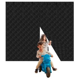 8*7FT Magnetic Thermal Insulated Garage Door Curtain for Winter Singe-Car Garage Screen with Magnetic Closure 6 Roll Up Buckle Straps for One Cars Wea (Option: 8_7FT_Black)