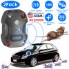 2 Pack Under Hood Ultrasonic Rodent Repeller Rodent Control Deterrent Chaser Blocker for Vehicle Indoor with Strobe Light 3 Power Supplies