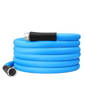 25FT/50FT 5/8" Non-Expanding Flexible Garden Hose Heavy Duty PVC Water Hose Leak-Resistant Kink-Free All-weather Burst 500PSI (Option: 25FT)