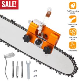 Chainsaw Chain Sharpening Jig Universal Chainsaw Sharpener Kit Hand Crank Chain Sharpener for Electric Saw for Lumberjack Garden Worker (Option: ChainsawSharpenerKit)
