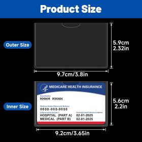 Transparent PVC Card Protective Cover, 20 Pieces Per Pack Plus One Cardboard Card (Option: 1Set)